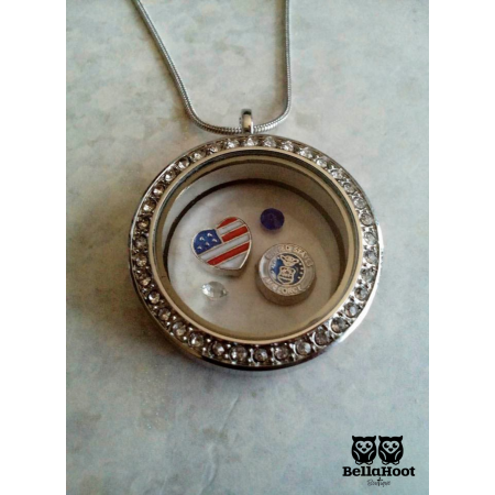 FLOATING LOCKET - AIRFORCE